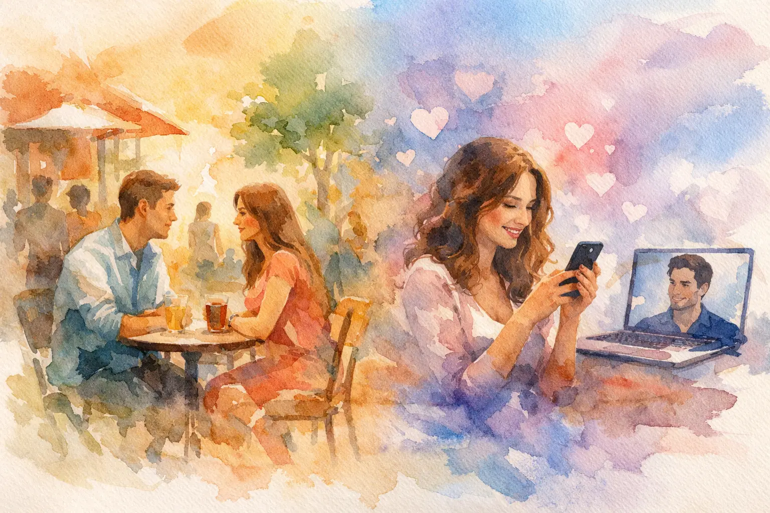 Public Encounter Matching vs Online Dating