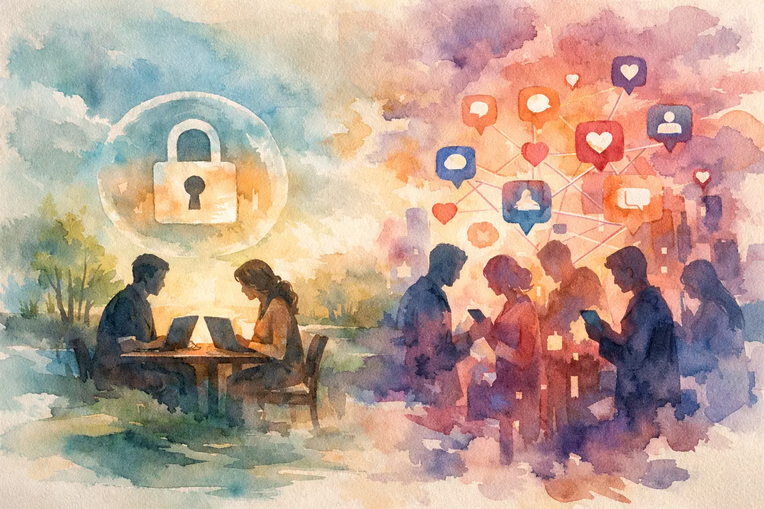 Private Reconnection Platform vs Public Social Media